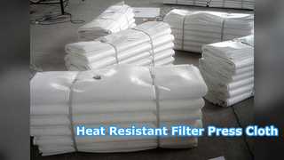 Tela de filtro prensa resistente al calor para procesamiento químico