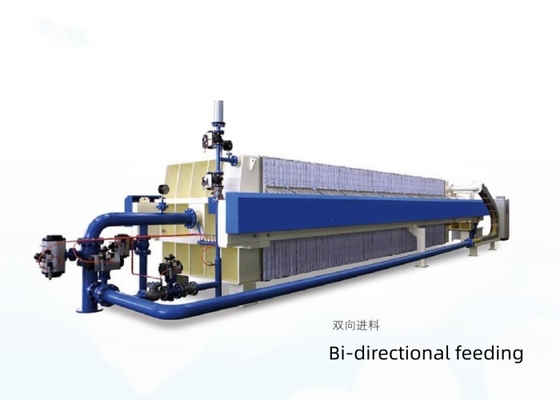 Prensas de filtro de alimentación bidireccional con doble conexión de alimentación Prensa de filtro