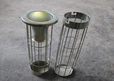 Jaulas planas/ovales del colector de polvo del acero de carbono de la jaula del filtro de bolso con Venturi